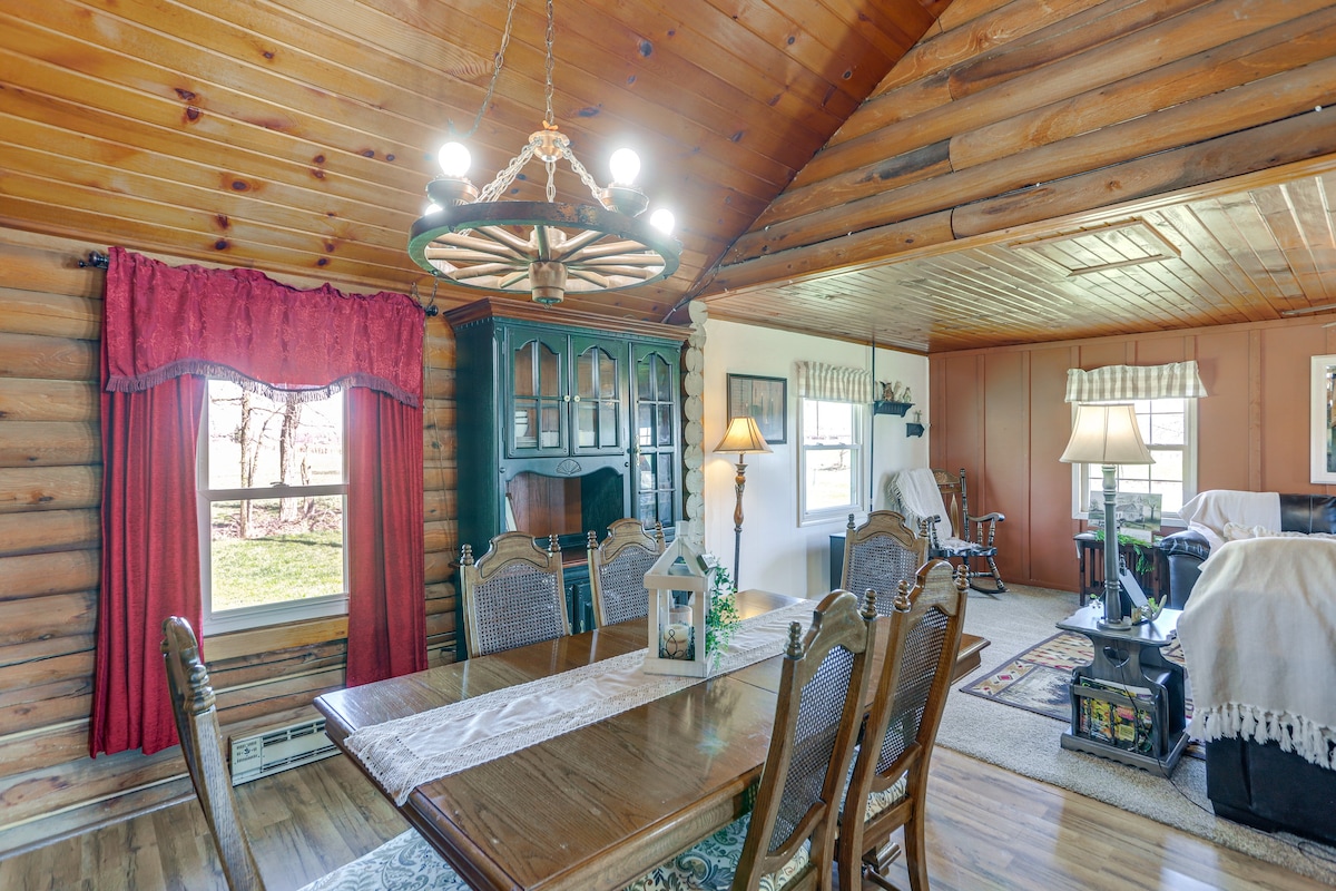 Quiet Shiloh Retreat w/ Spacious Yard & Fireplace!