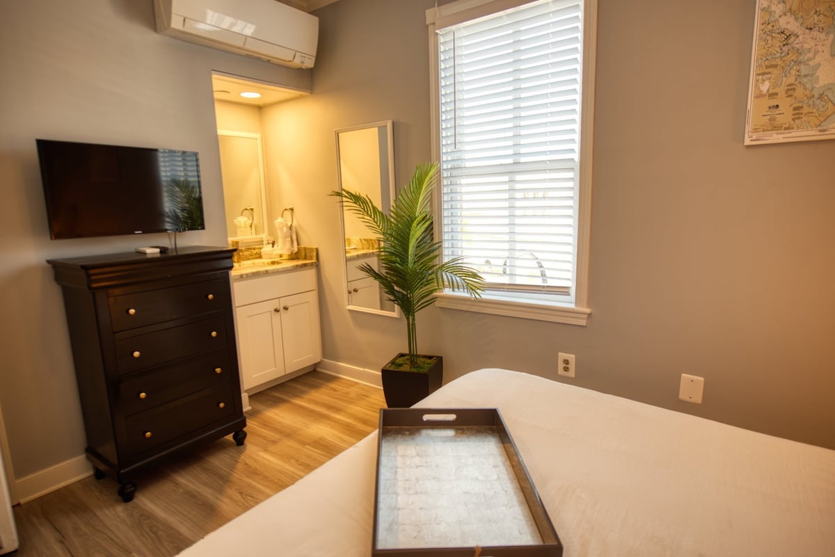 Stay right on Main Street Annapolis! Private room with Queen-sized bed and bath.