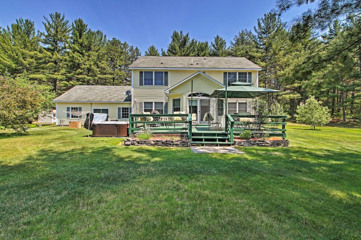 Idyllic Ossipee Escape w/ Deck & Private Hot Tub!