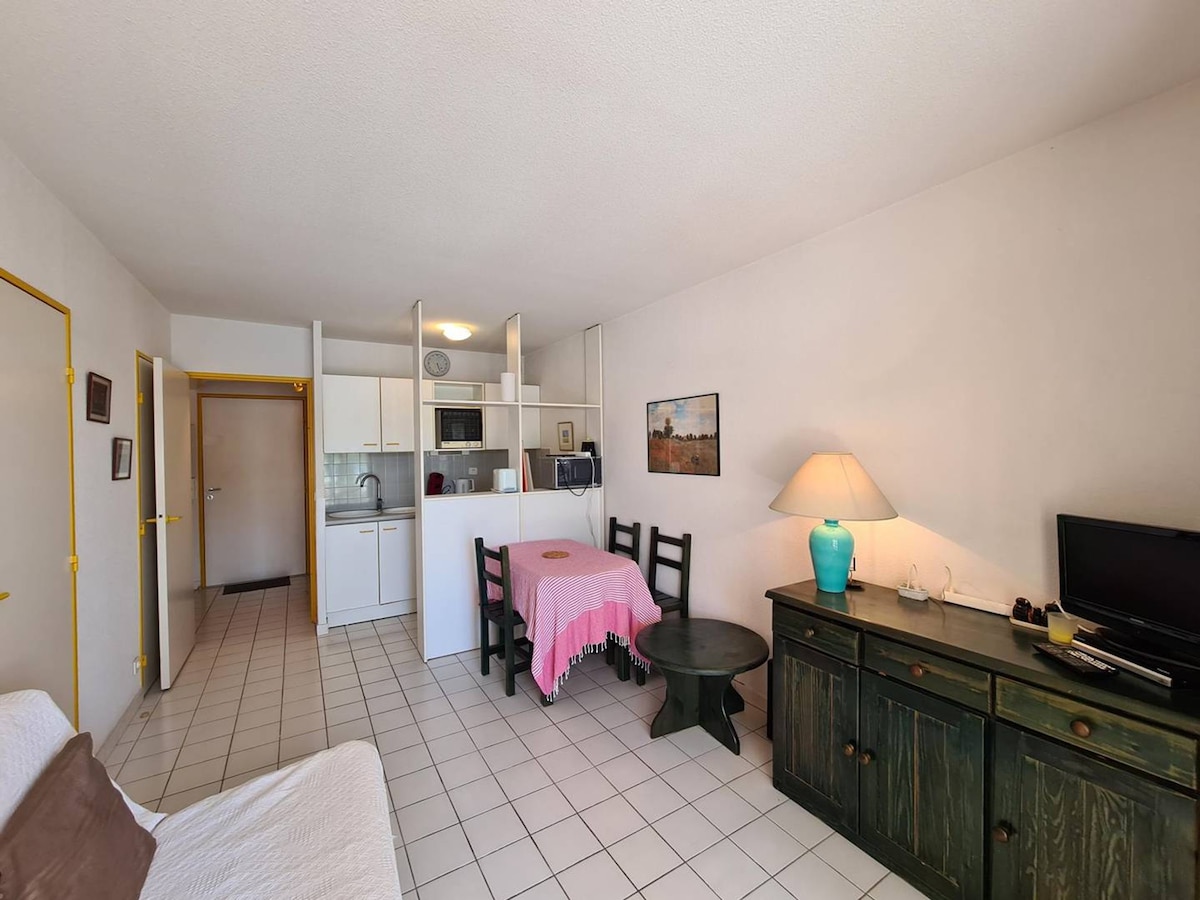 Argelès-sur-Mer公寓， 1间卧室， 6人。