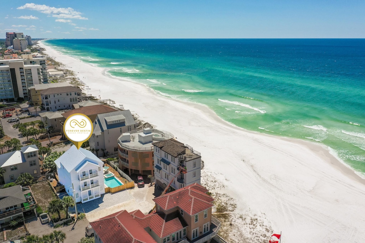 Seaside Palace with Gulf Views and Heated Pool