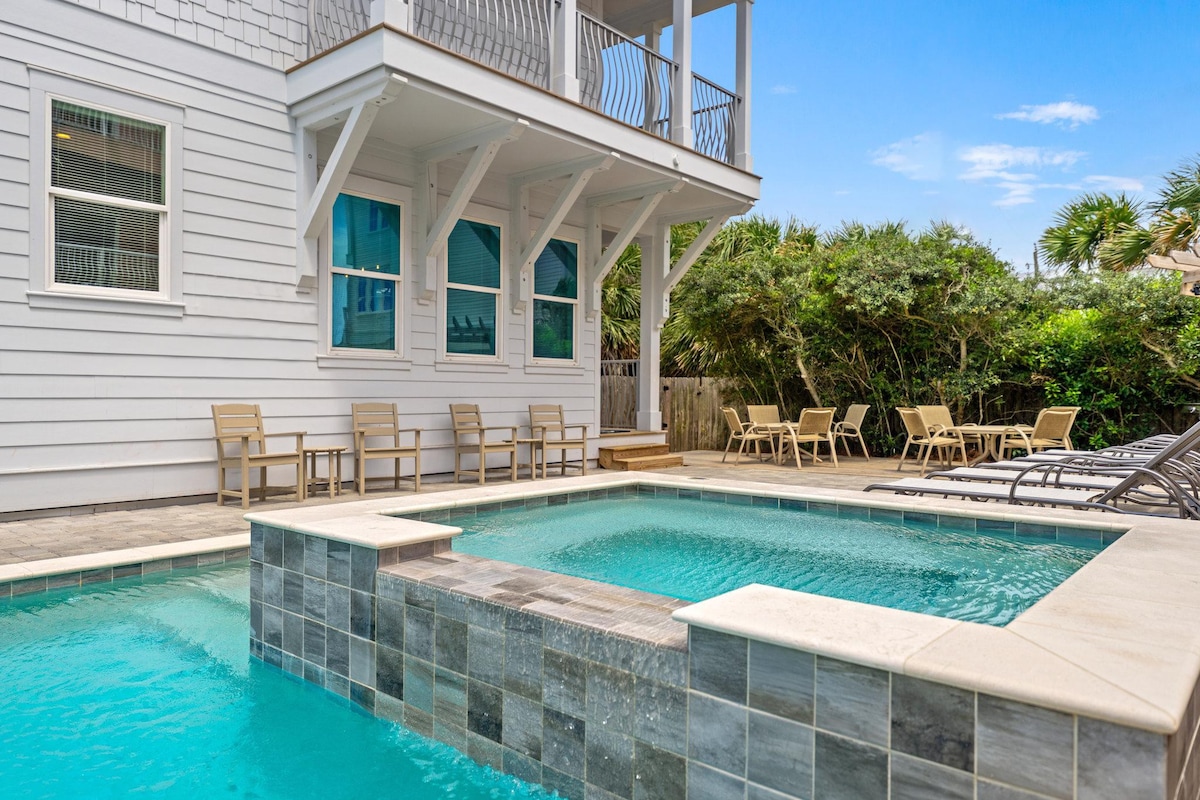 Seaside Palace with Gulf Views and Heated Pool