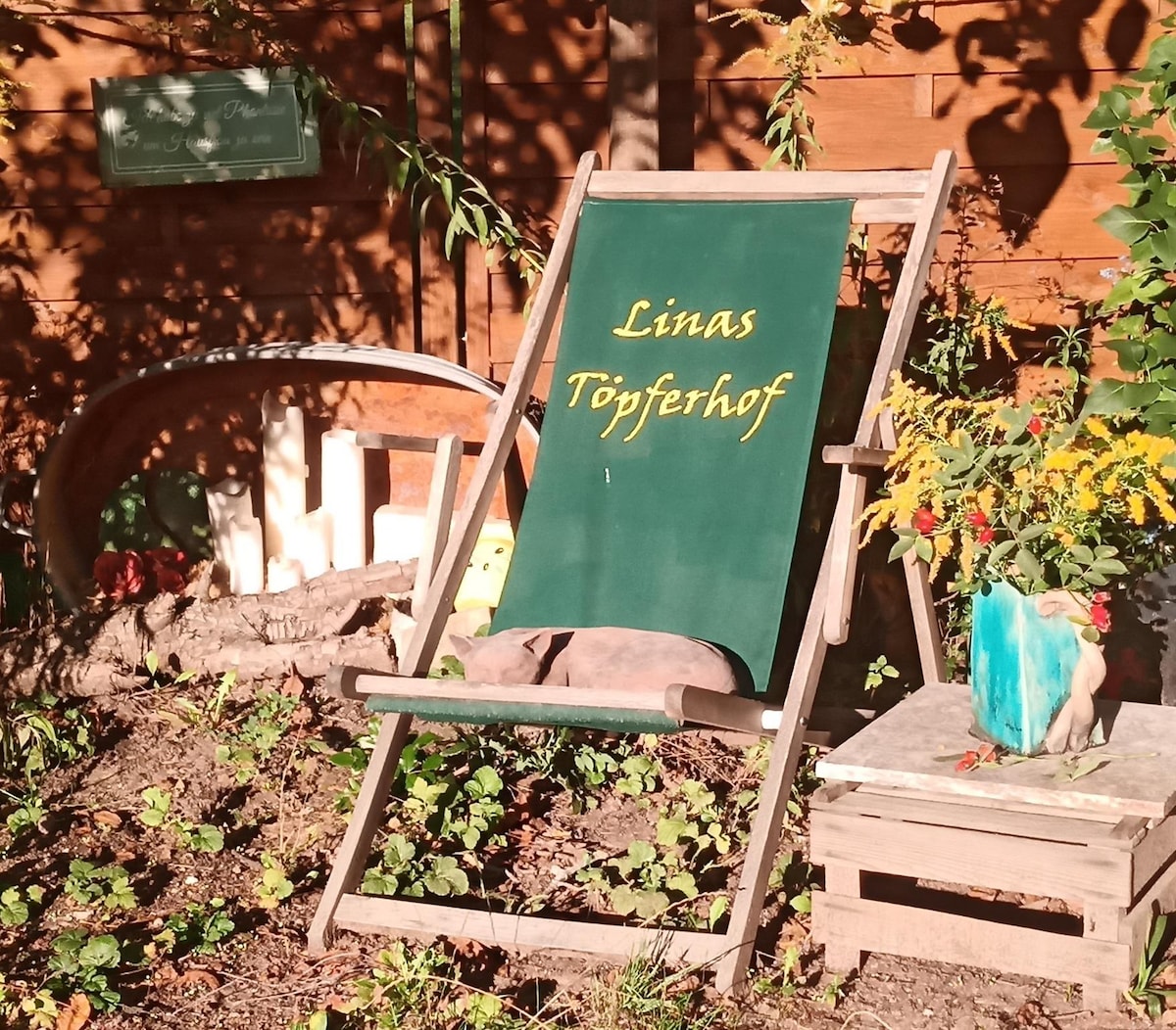 Ferienwohnung mit kostenlosem WLAN und Gartenblick (Linas Töpferhof)