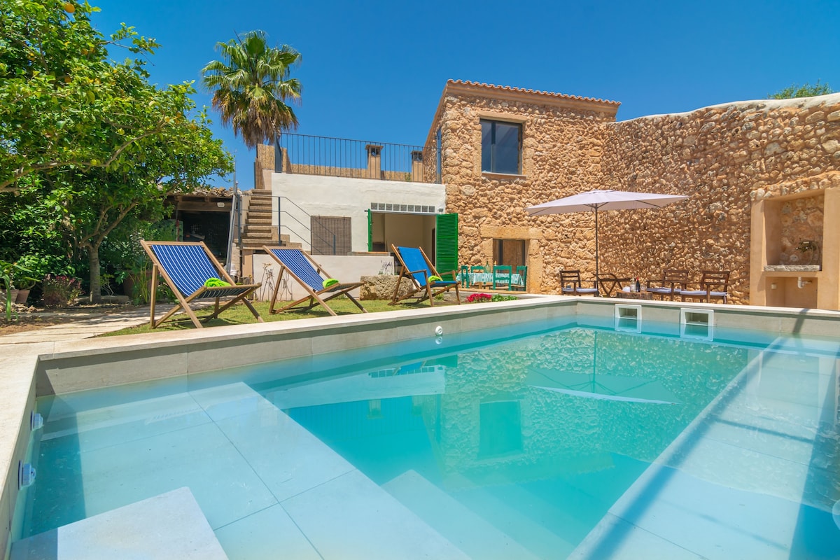 Sa Teulera De Pina -有私人泳池的别墅