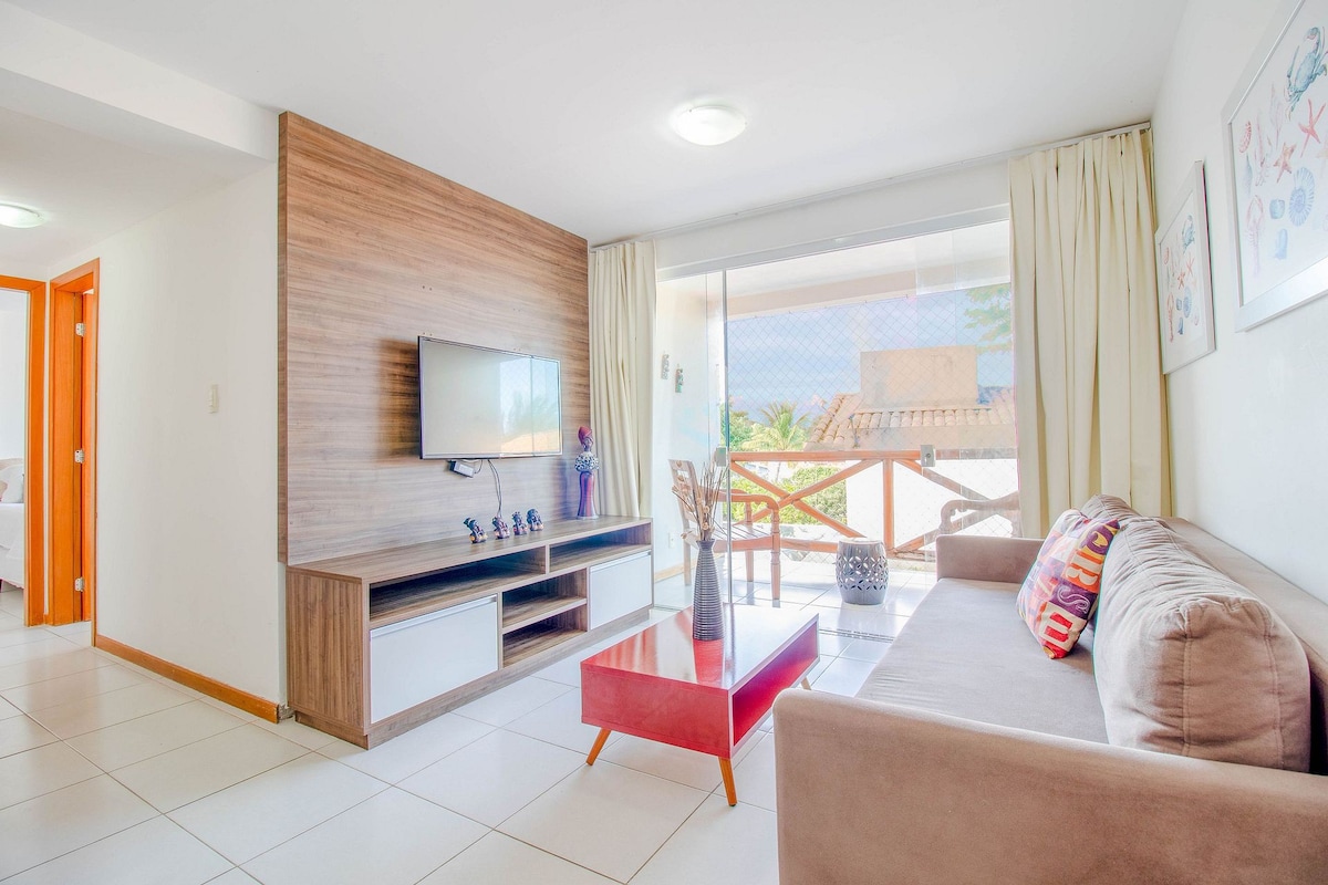 GB24 Ap 2 Bedrooms Pé na Areia - Guarajuba