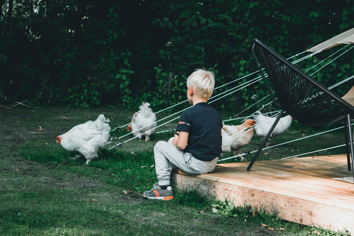 Luxe familietent met speeltuintje