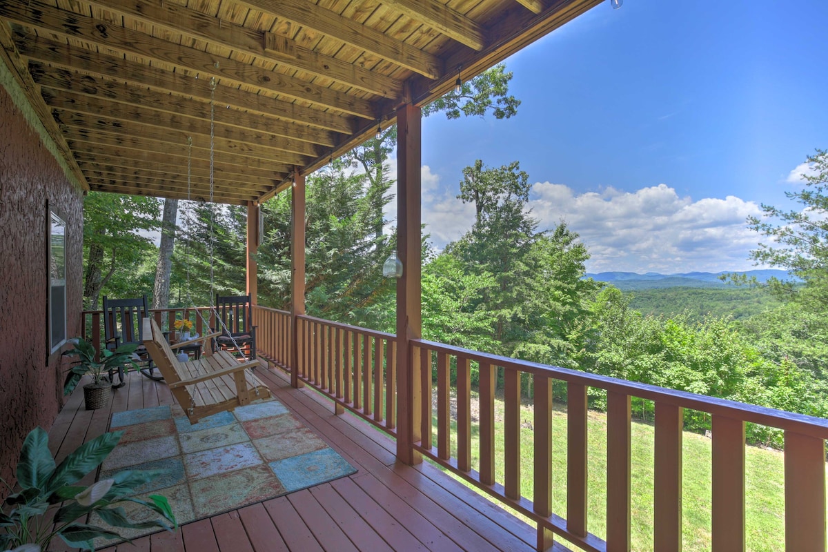 Picturesque Murphy Cabin w/ Fire Pit & Views!