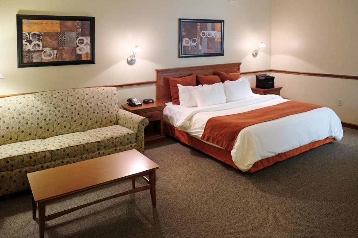 俄亥俄北部大学酒店一间卧室1张加大双人床