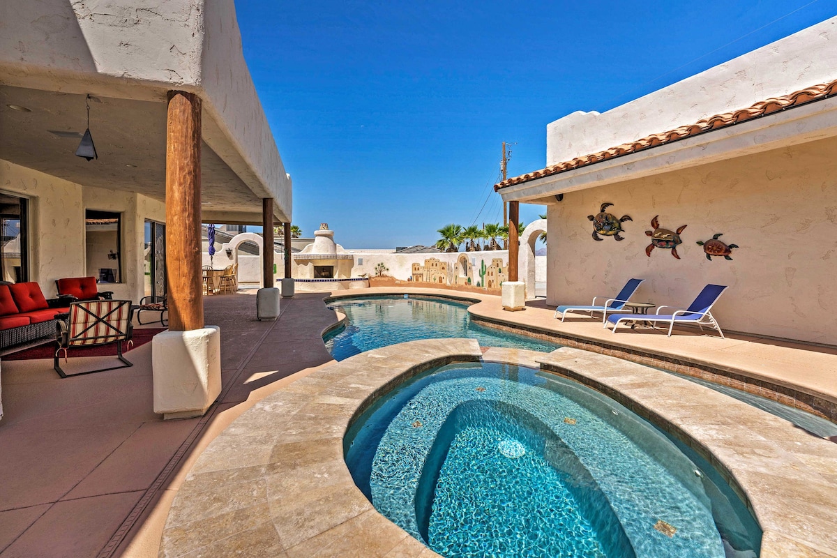 Deluxe Adobe Home & Casita w/ Outdoor Pool & Spa!