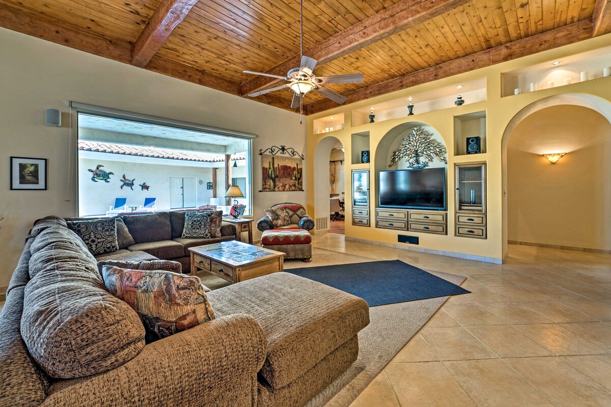 Deluxe Adobe Home & Casita w/ Outdoor Pool & Spa!