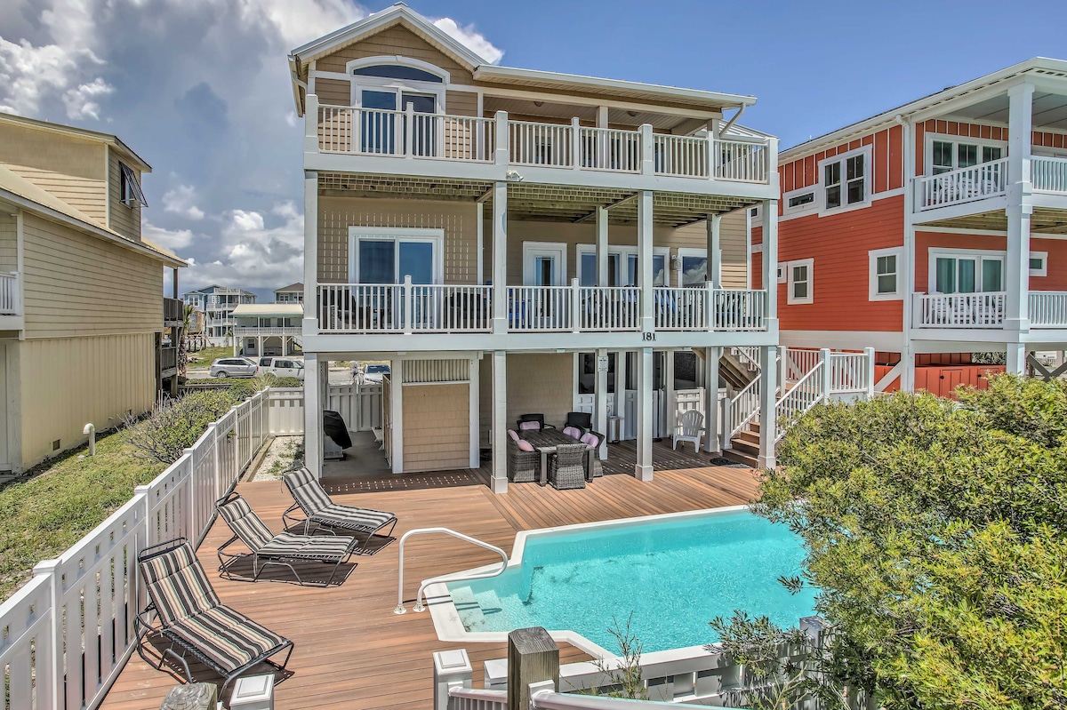 Coastal Retreat w/ Hot Tub: Steps to Beach!