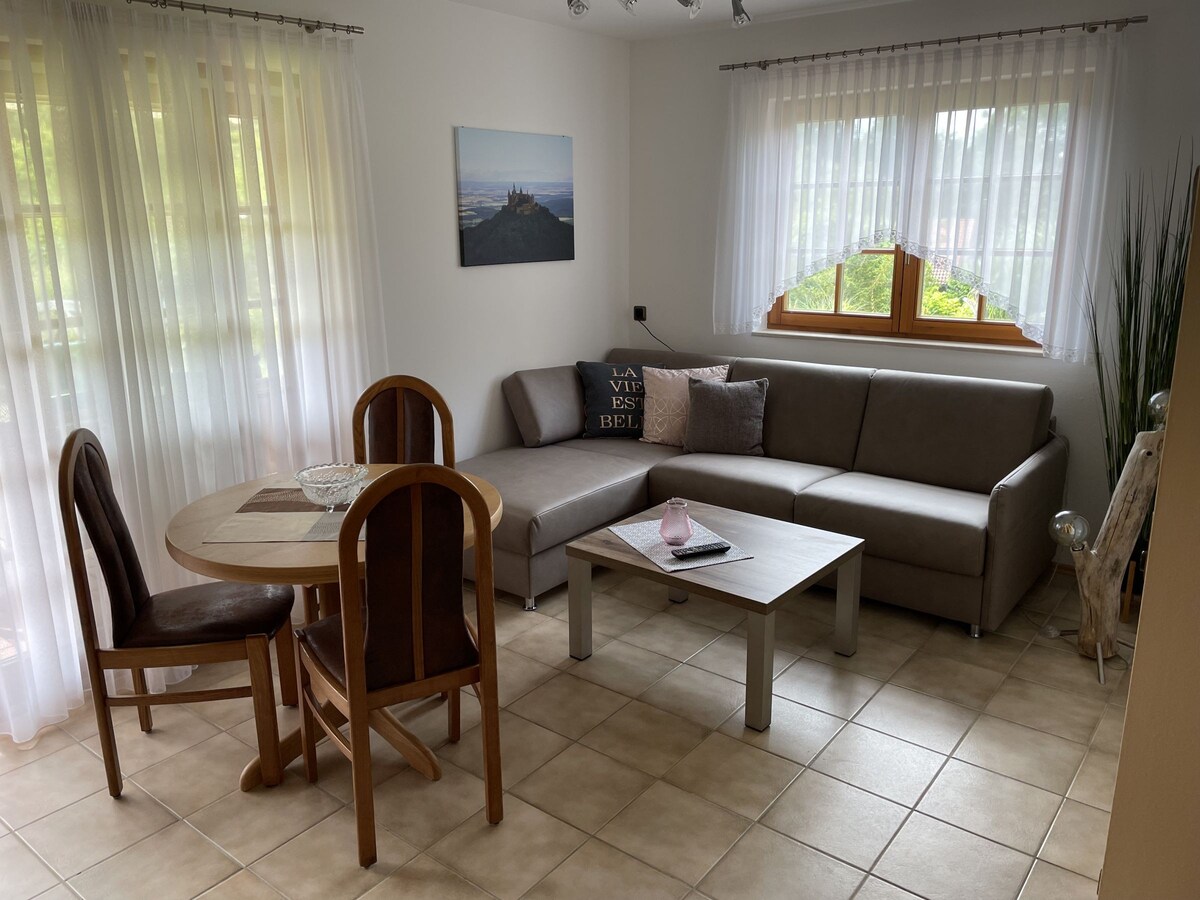 阿姆斯坦巴赫公寓（阿尔布施塔特） ， 54平方米， 2间卧室，带花园的露台，最多可入住5人