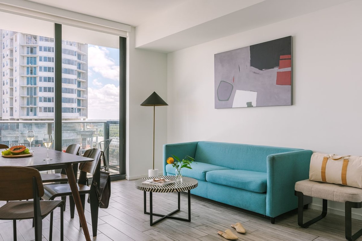 河滨步道的Sonder |可欣赏城市景观阳台的1卧室公寓