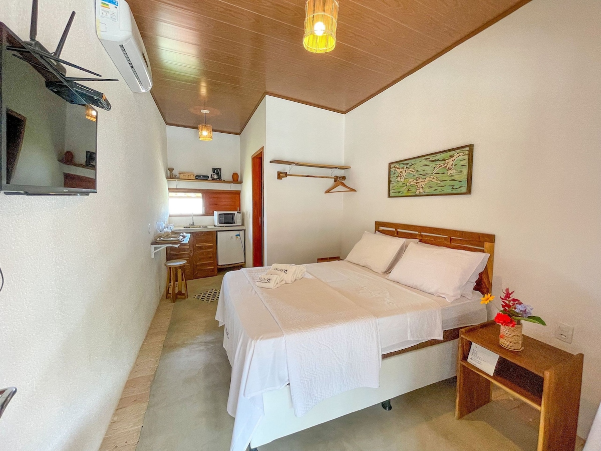 公寓距离帕塔乔海滩（ Patacho beach ） 1公里，地理位置优越，还有迷你厨房，超级质朴舒适。