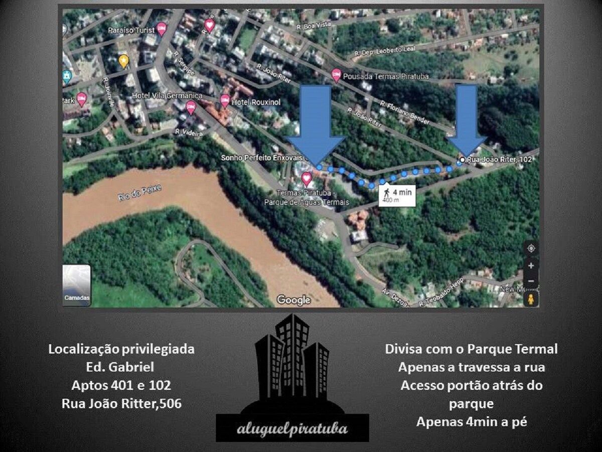 Incrível localização 102, apenas 4 min do Parque