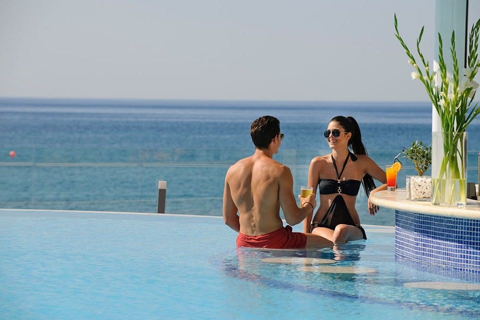 R 181  Royal Apollonia Half Board Included | Sea Views | Deluxe Spa Room Sea View with Private Outdo