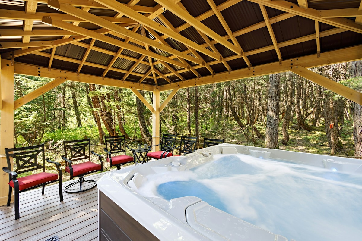带私人热水浴缸的3卧室独特树木和滑雪屋