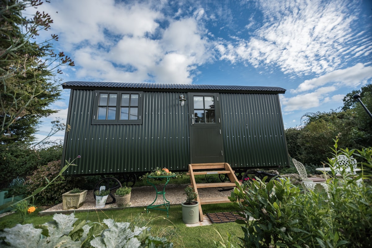 Shepherds Hut & Swedish Sauna -  Countryside View