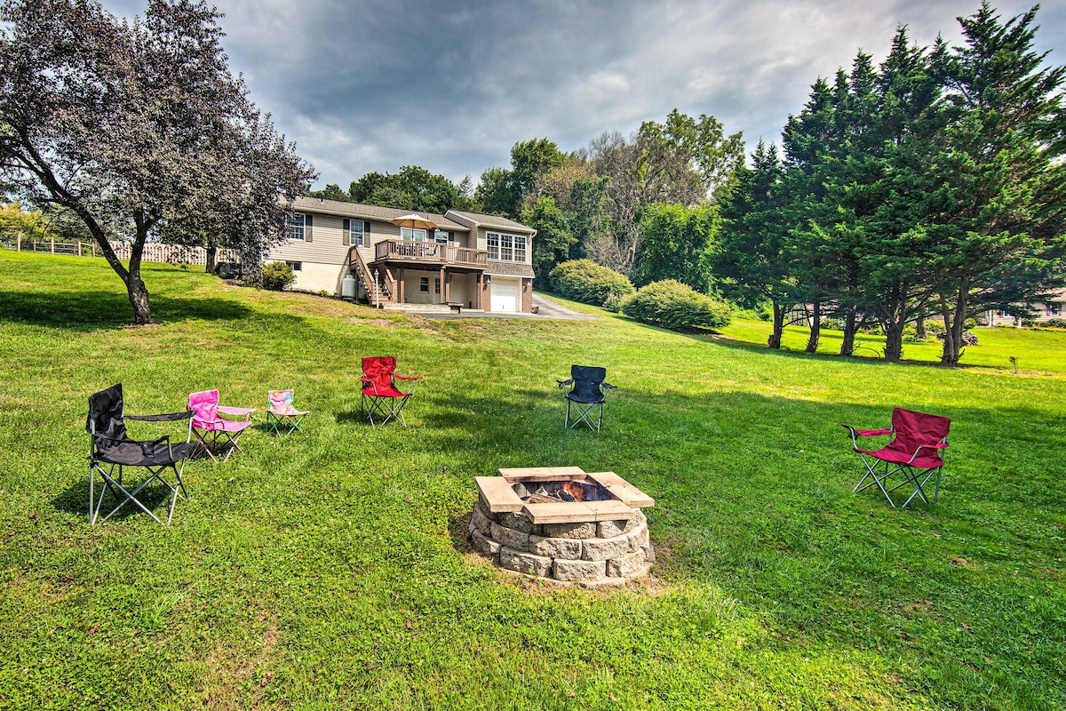 Family-Friendly Coatesville House w/ Fire Pit