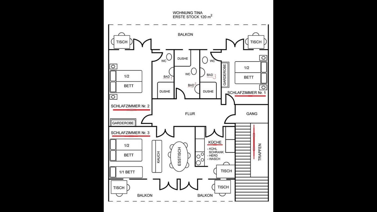 The location of the house is on an island Rab , to