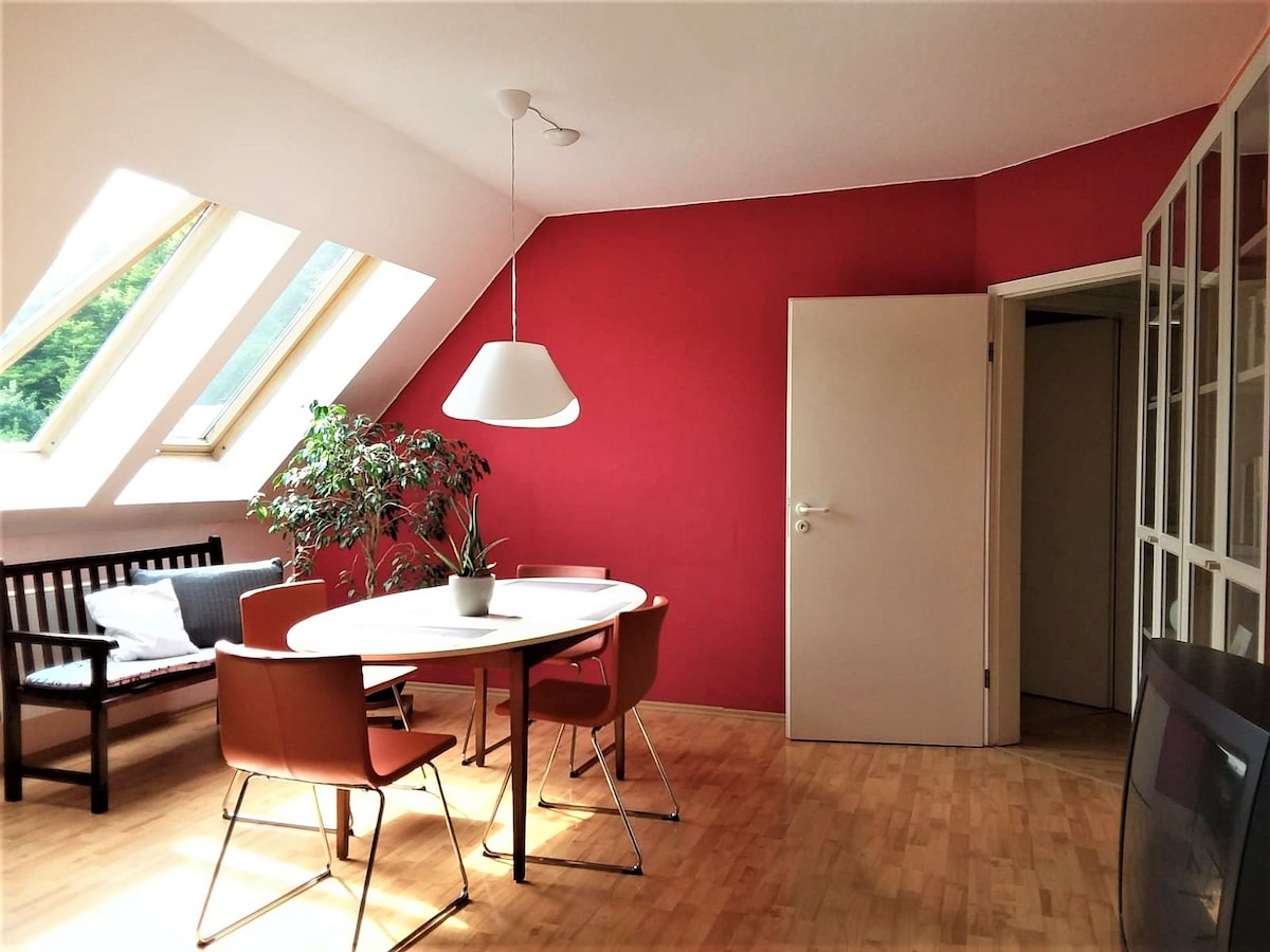 度假公寓Ringbergblick （ Suhl ） - LOH 06265 ，度假公寓Ringbergblick ， 79平方米，屋顶露台， 2间卧室，最多可供4名成人和1名儿童入住