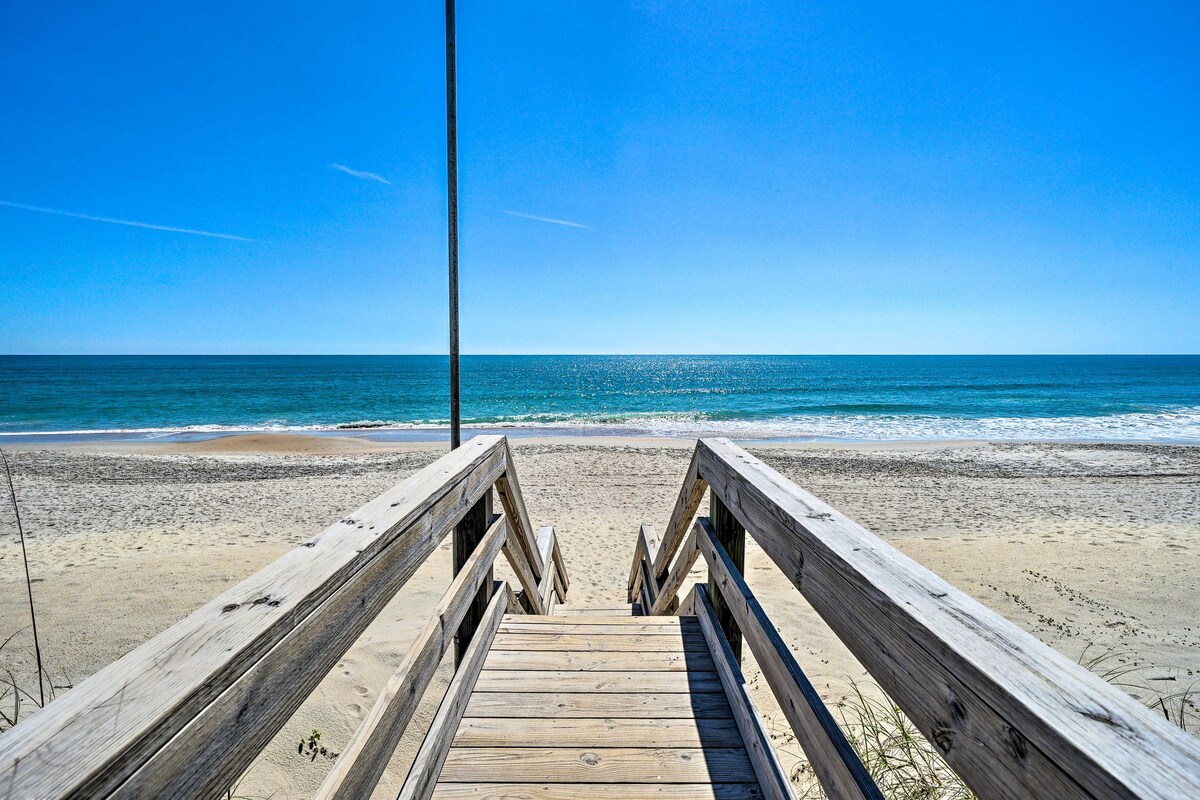 Surf City House ~步行400英尺，步行即可抵达海滩，带露台！