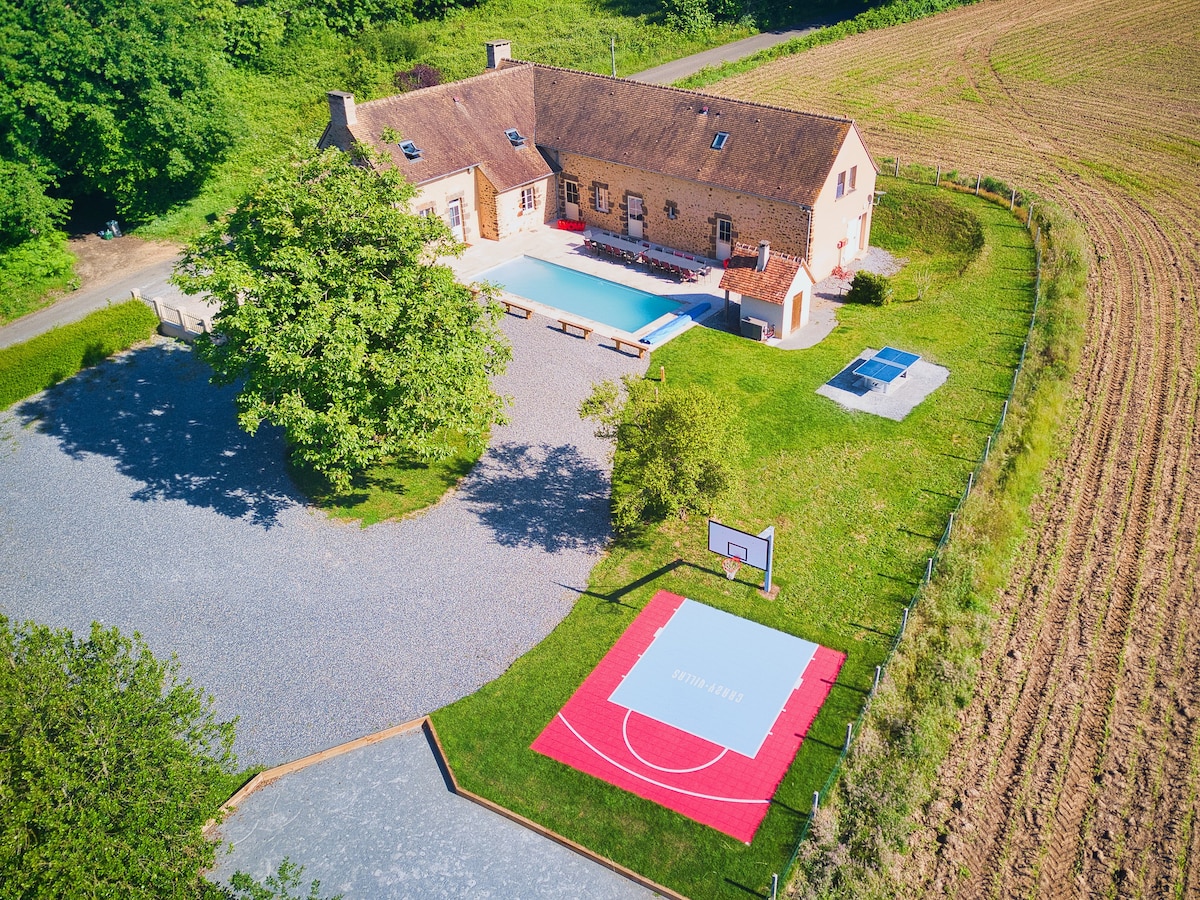 So Villa Chateaubert (72) -Pool-Basket-1h45Paris