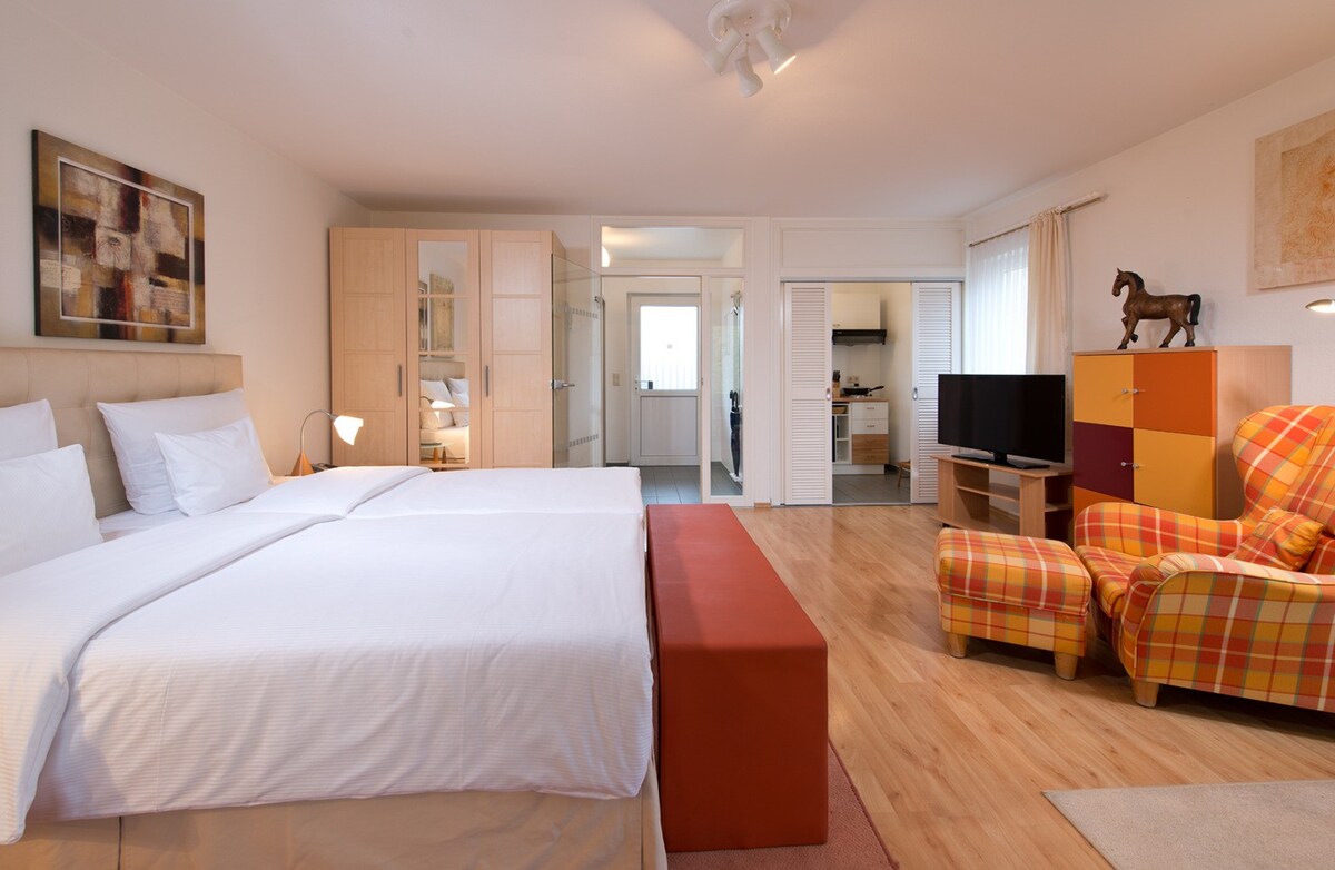 可容纳3位房客的度假公寓，面积为34平方米，位于阿恩施塔特（ 72783 ）