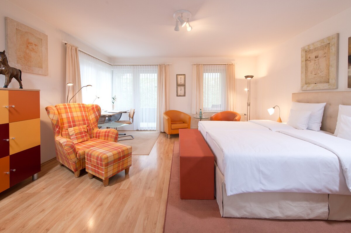 可容纳3位房客的度假公寓，面积为34平方米，位于阿恩施塔特（ 72783 ）