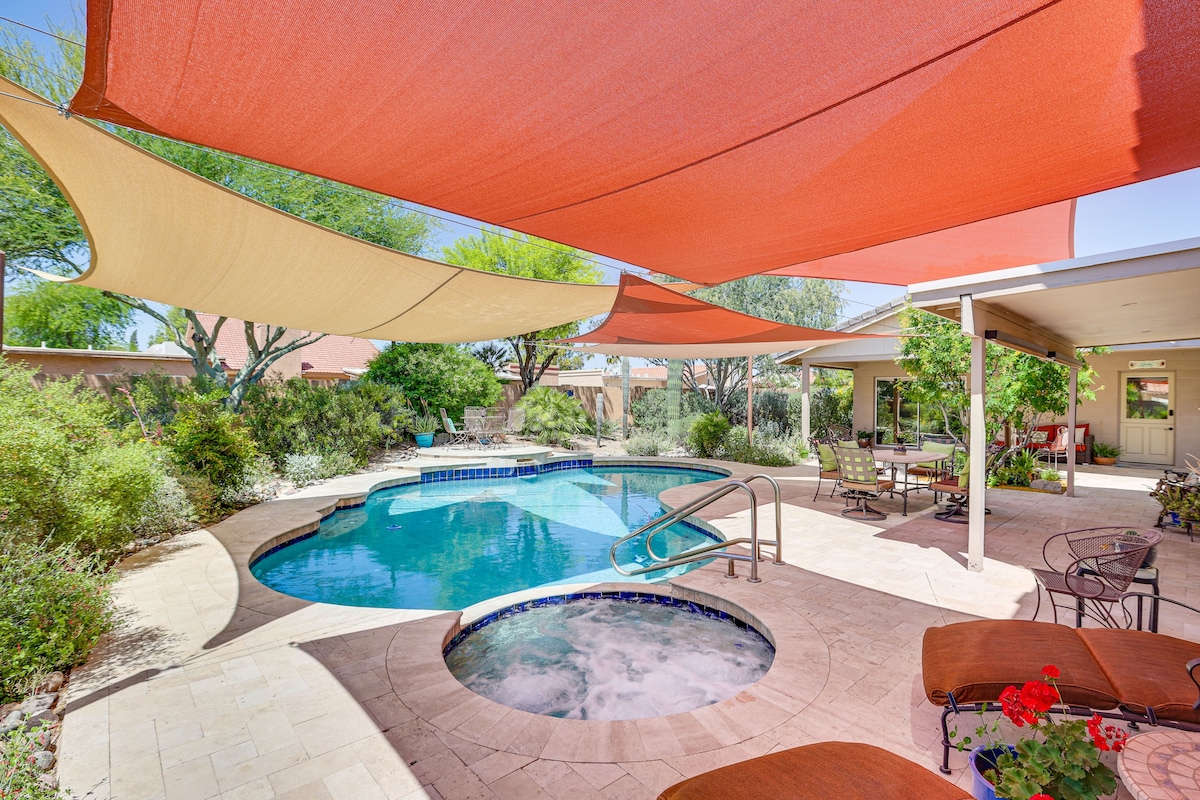 Sunny Phoenix Casita w/ Pool & Patio Access