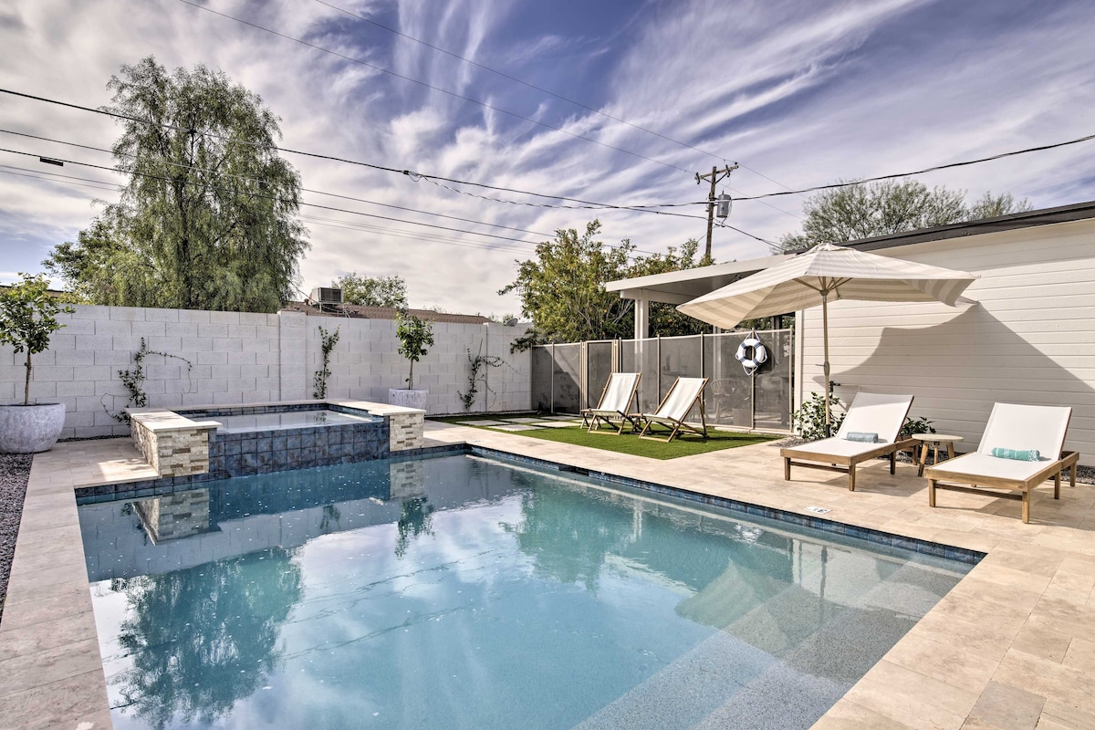 Lavish Scottsdale Oasis ： Game Room Veranda +泳池！