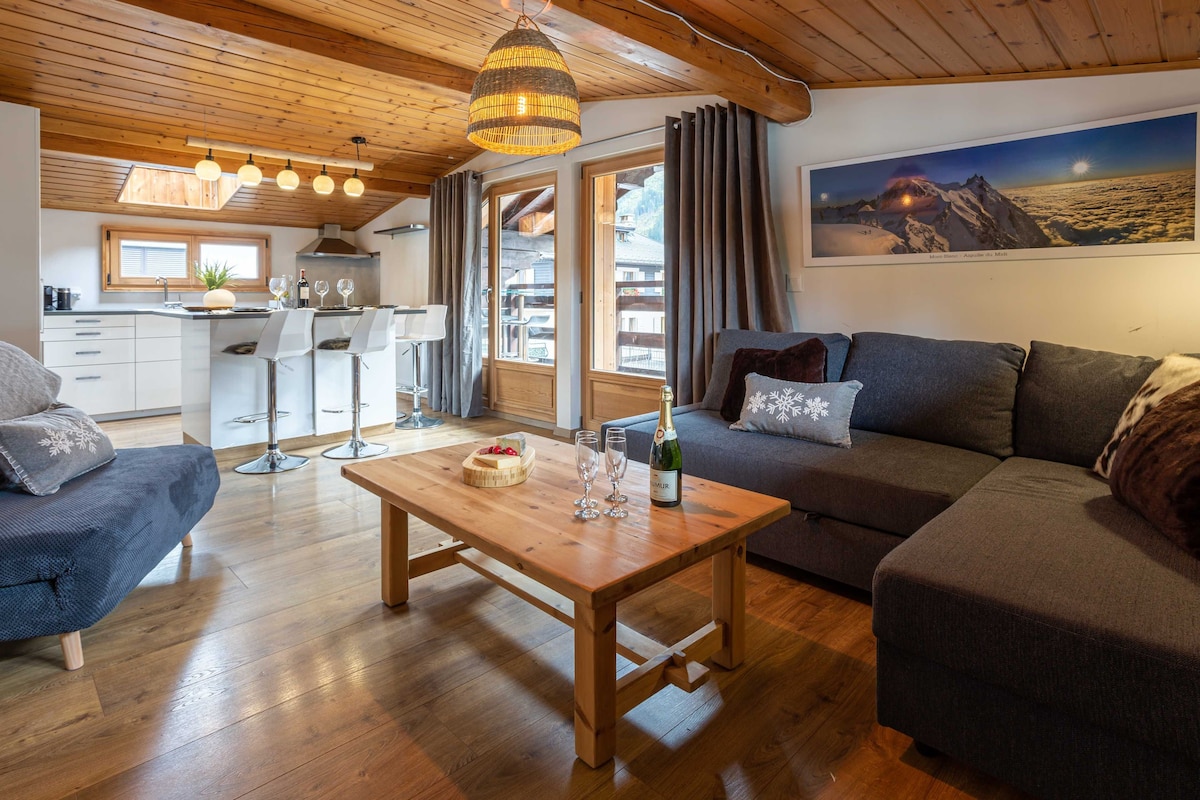 奈杰公寓（ Neige Apartment ） ，滑雪，夏蒙尼（ Chamonix ）全年