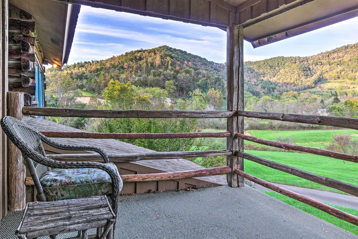 Spacious River Lodge w/ Mtn Views on 4 Acres!