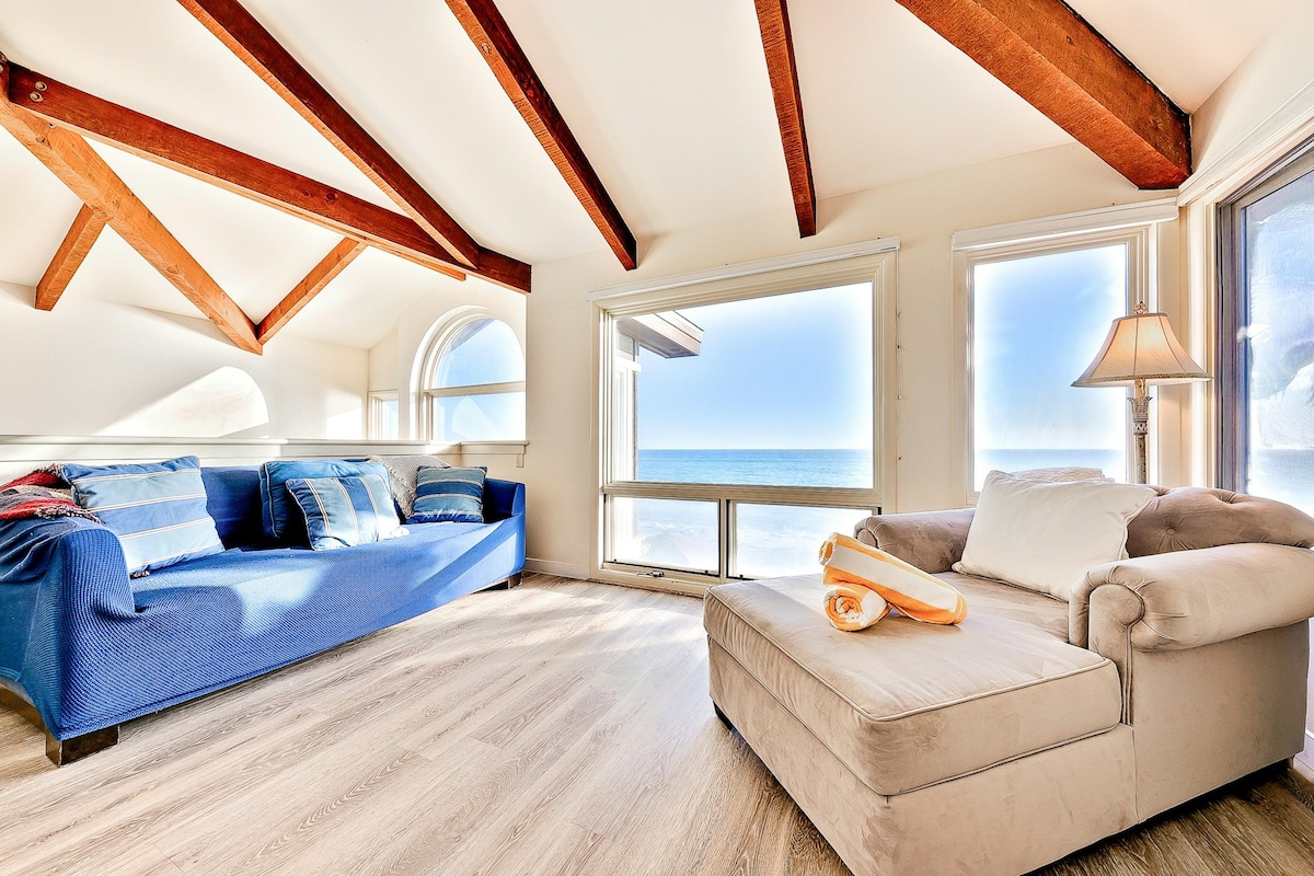 宽敞的4卧室海滨| Deck | Firepit