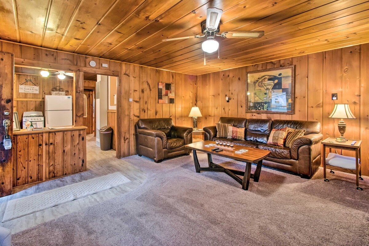 East Tawas Cabin w/ Deck, Backyard & Fire Pit!