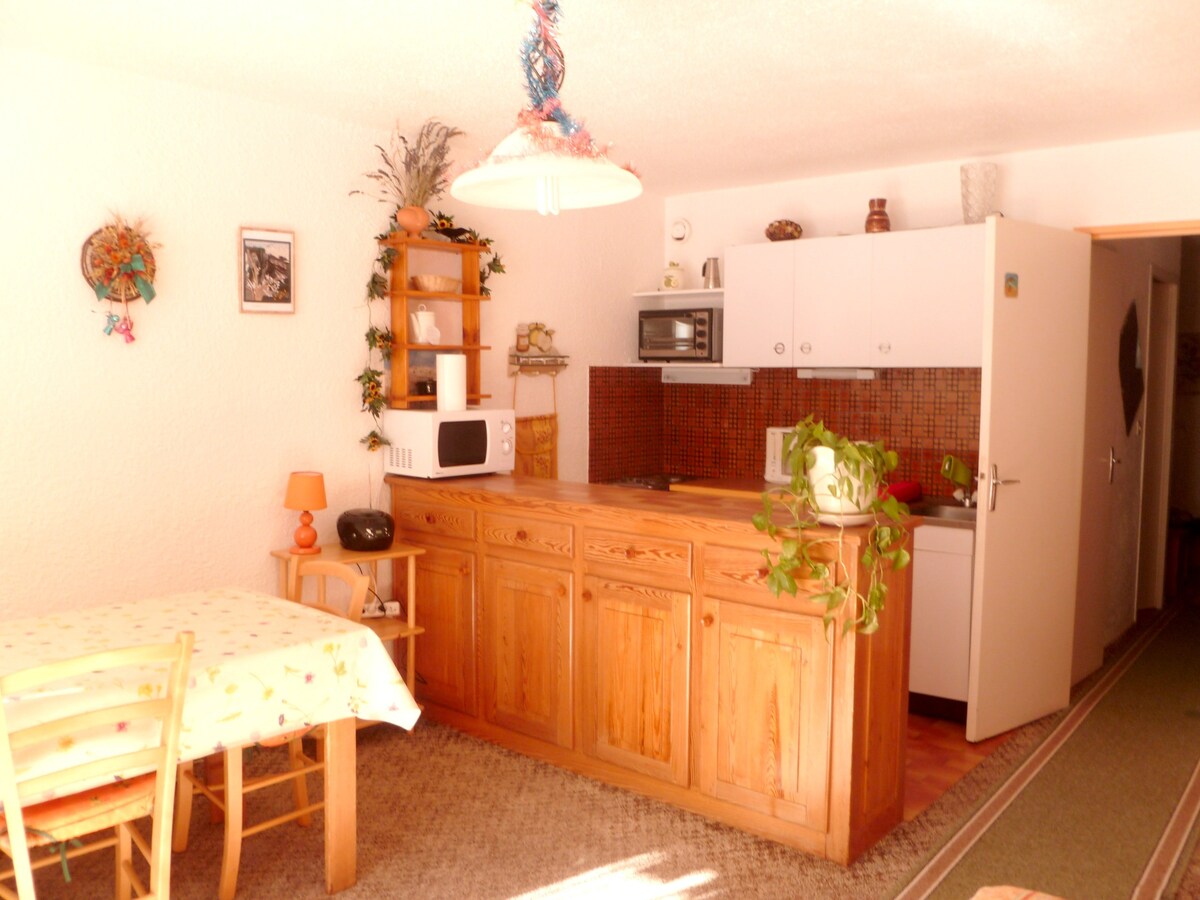 Apartement 15 km away from the slopes for 4 ppl.