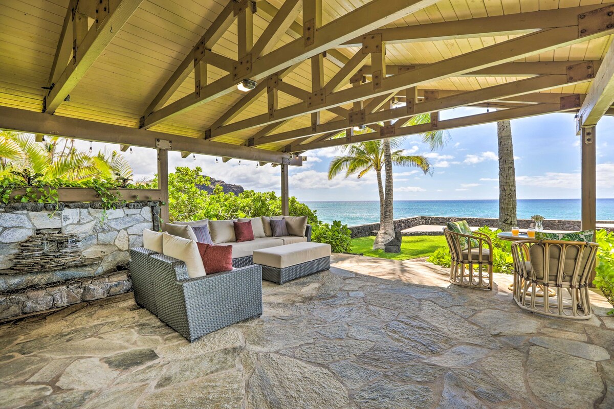 Elegant Oceanfront Villa w/ Lanai + Bar!