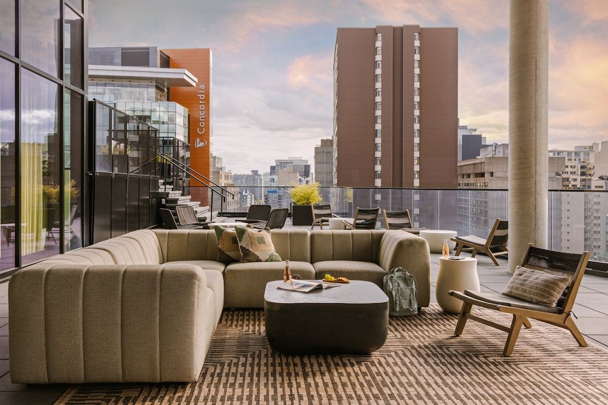 Sonder Maisonneuve |带阳台的高级2卧室公寓