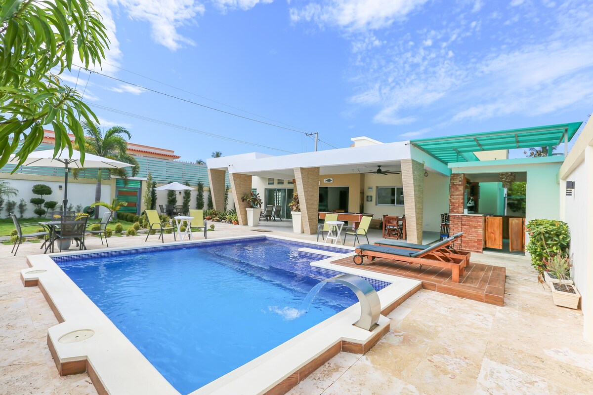 Villa Alida  @Nagua +Pool+ Beach +DailyMaid & BBQ