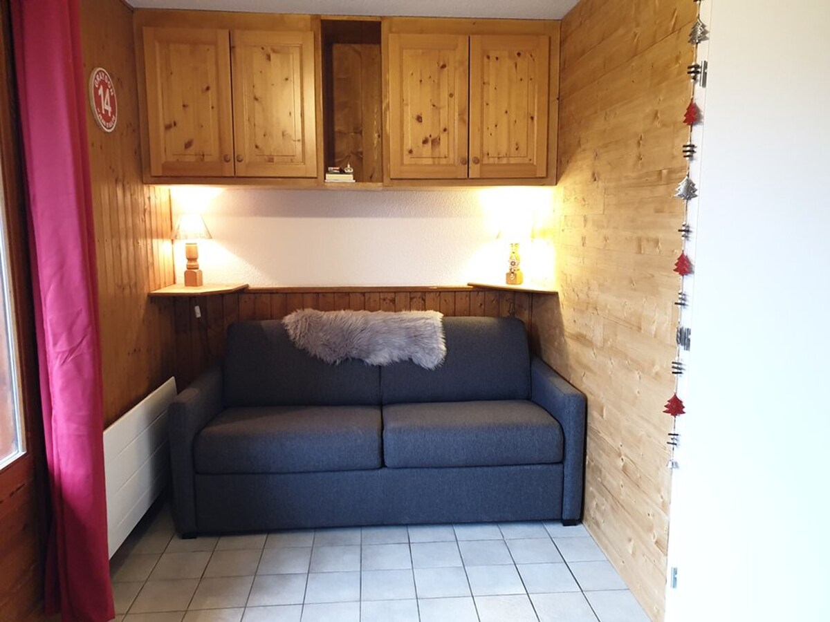 Saint-Jean-d 'Aulps公寓， 1间卧室，可容纳6人。