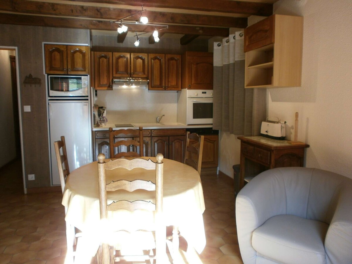 Saint-Lary-Soulan公寓， 4间卧室，可容纳8人。