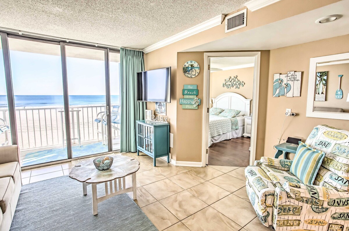 Oceanfront Myrtle Beach Condo Near Golfing