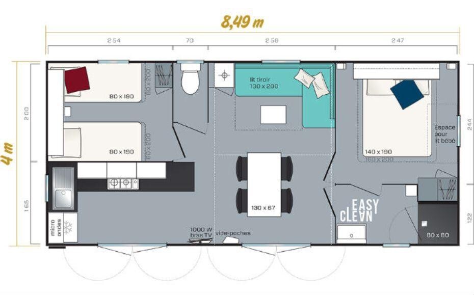 Mobil Home Premium 3 Pièces 4/5 Personnes 436264