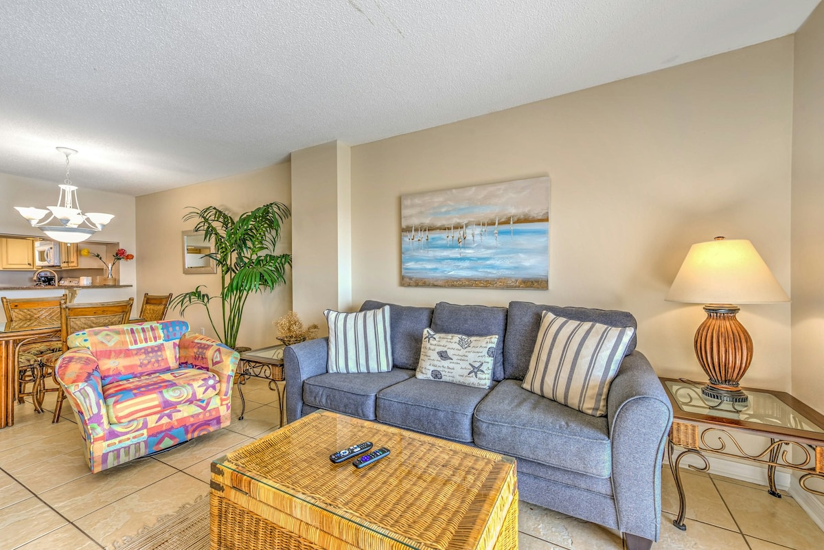 2BR Oceanfront | 7th-Floor | Central AC | Pool