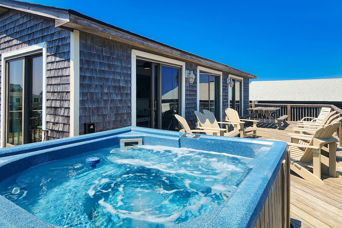 美丽的5卧室海滨|泳池|热水浴缸|露台