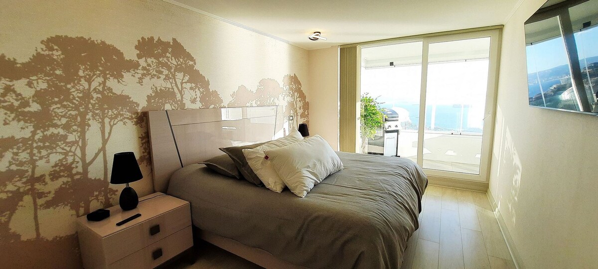 Modern apartment in Reñaca - panoramic sea view