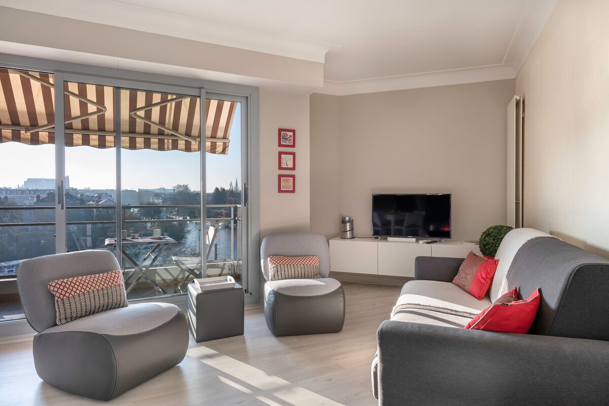 Appartement avec vue sur l'Erdre pour 4 personnes