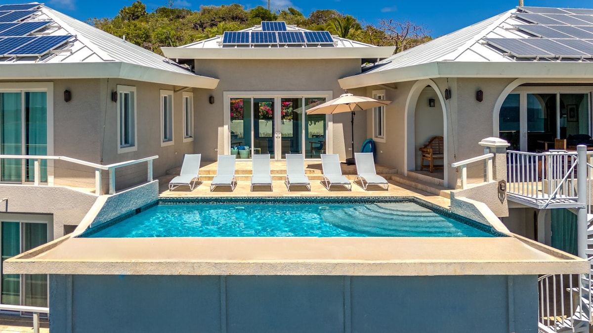 6BR Waterfront villa w/Amazing Views of St. John!