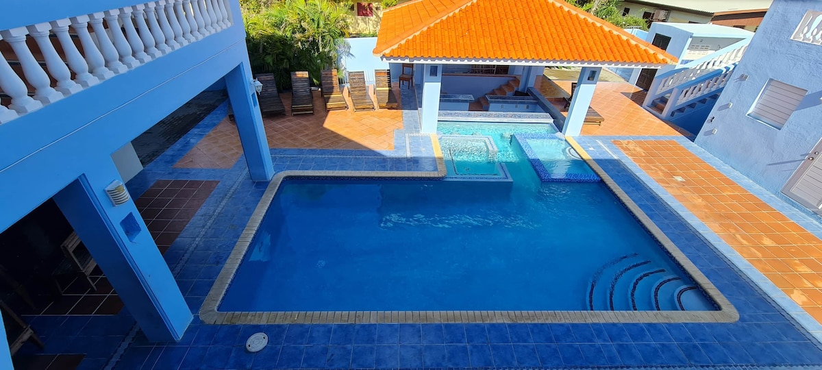 Super villa with private pool and crystal clear public beach