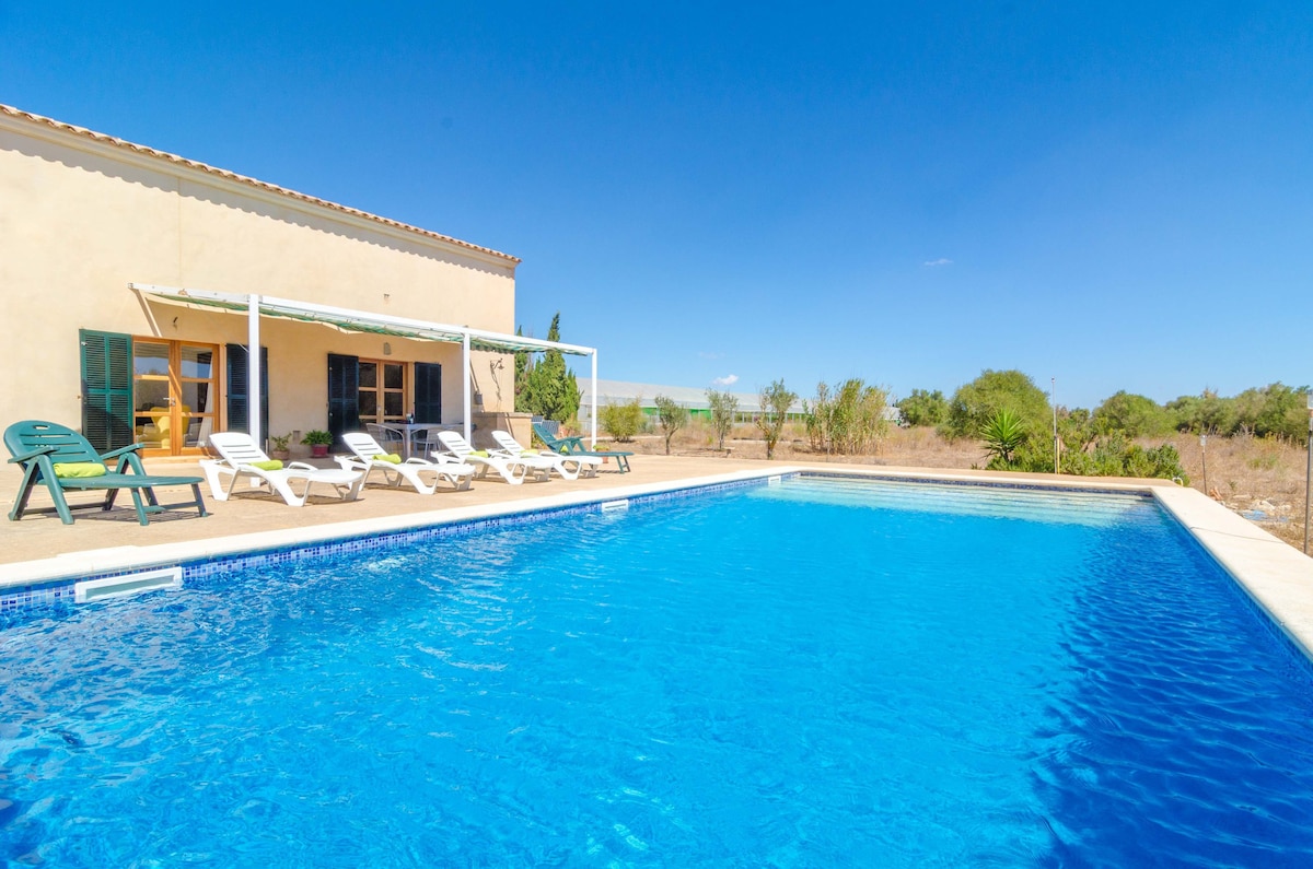 Can Dego - Porreres有私人泳池的别墅